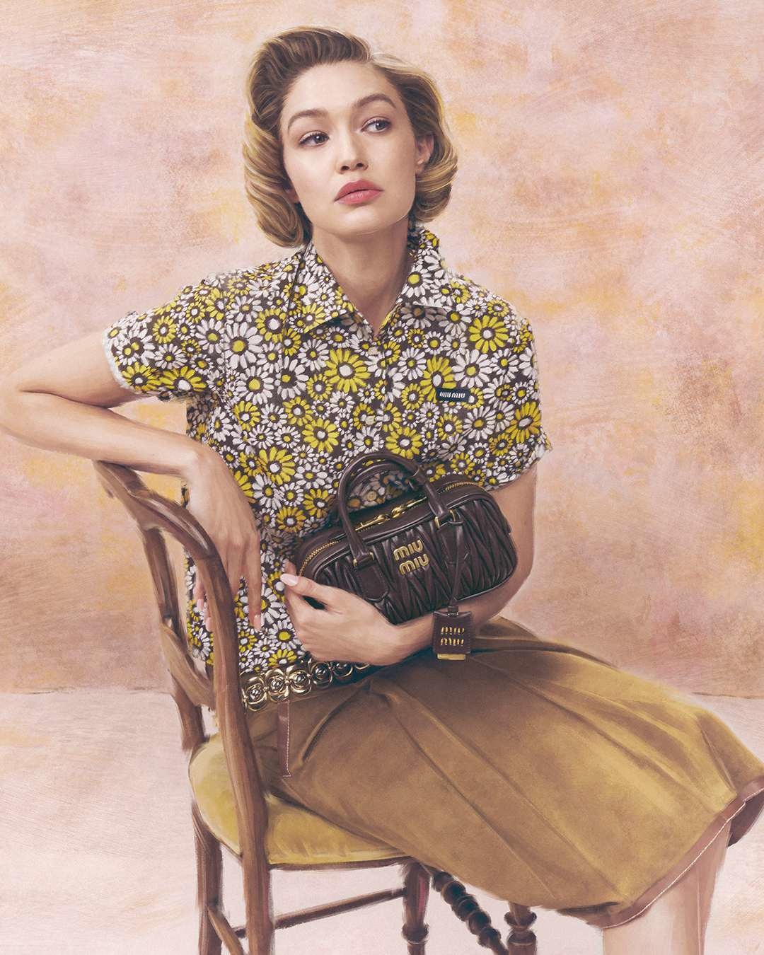 Остання кампанія Miu Miu з Джіджі Хаддід1