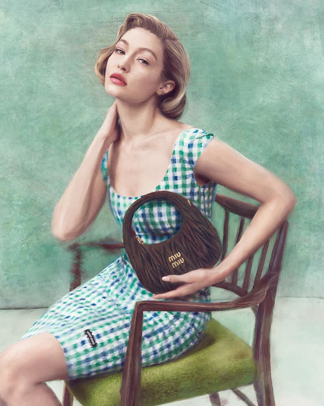 Остання кампанія Miu Miu з Джіджі Хаддід2