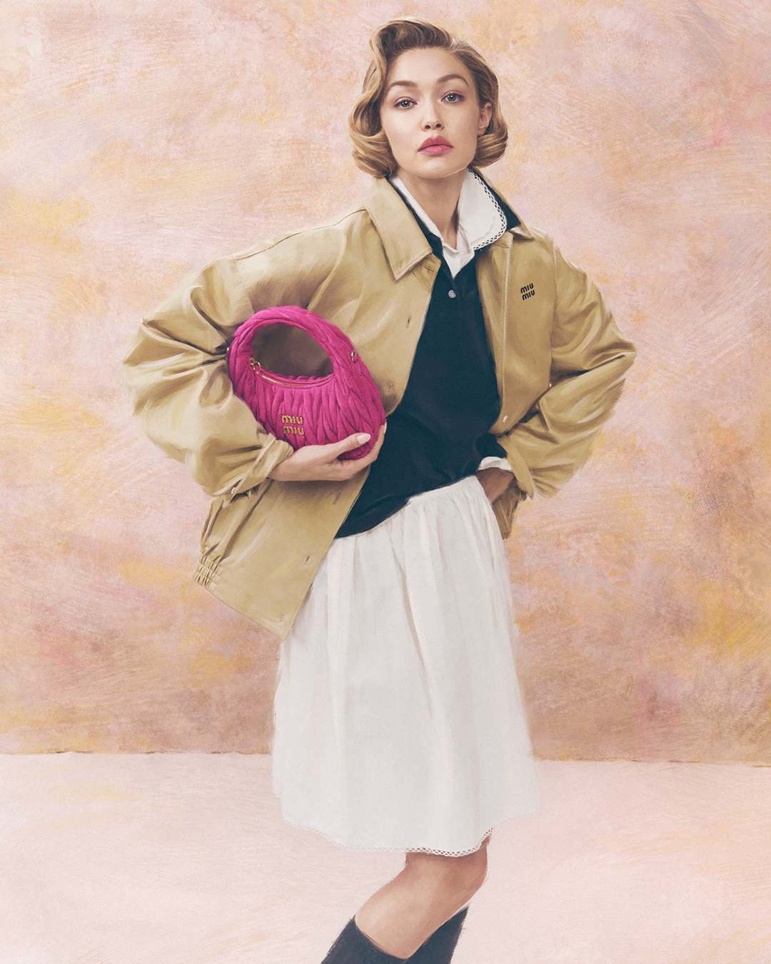 Остання кампанія Miu Miu з Джіджі Хаддід3