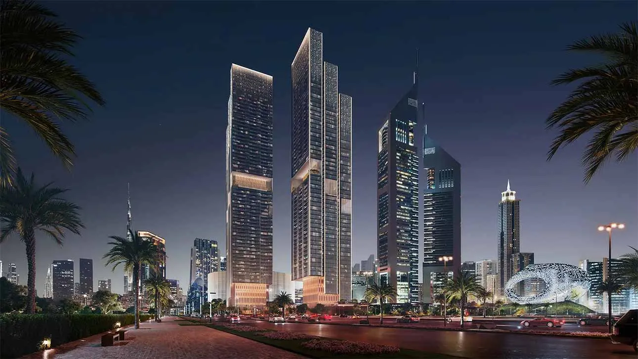 Проєкт Jumeirah Residences Emirates Towers від Scda Architects у Дубаї