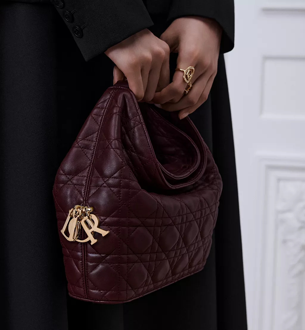 Бордовa сумка Dior