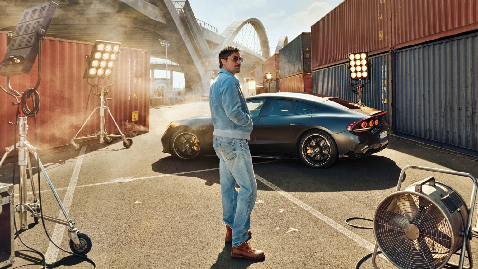 Brad Pitt і Mercedes Amg